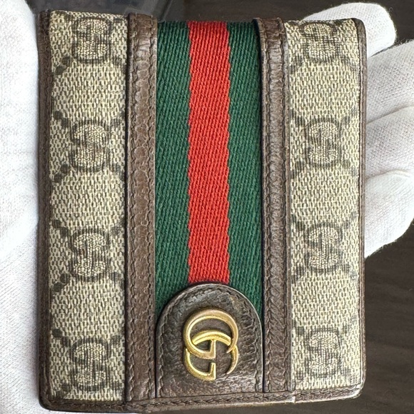Gucci Ophidia GG Canvas Bi-Fold Wallet with COA - Picture 1 of 16
